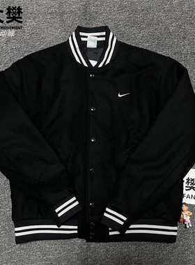 Nike扣子男女保暖棒球服