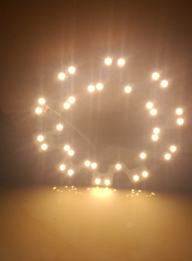 暖光led灯带led吸顶灯灯芯改造灯板灯盘圆形家用3000k灯条贴片