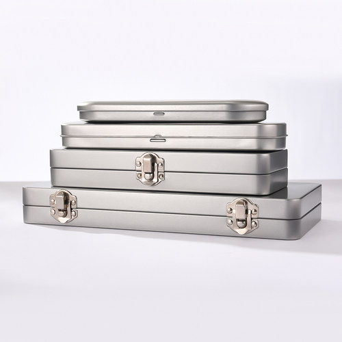 彩笔文具长方形复古翻盖盒