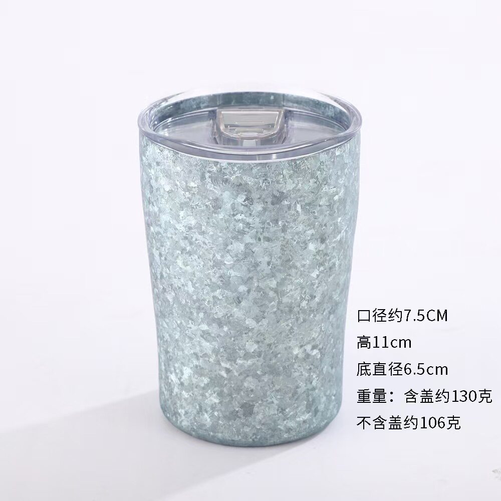 双层纯钛咖啡杯户外钛杯300ML