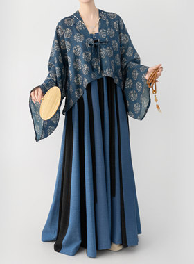 唐制法门寺披衫齐胸裙日常汉服