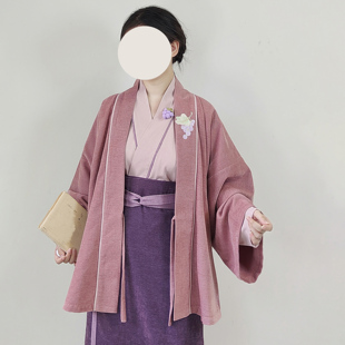 【观止织造｜甘梦】宋制汉服飞机袖两片裙旋裙毛呢紫色日常文艺风