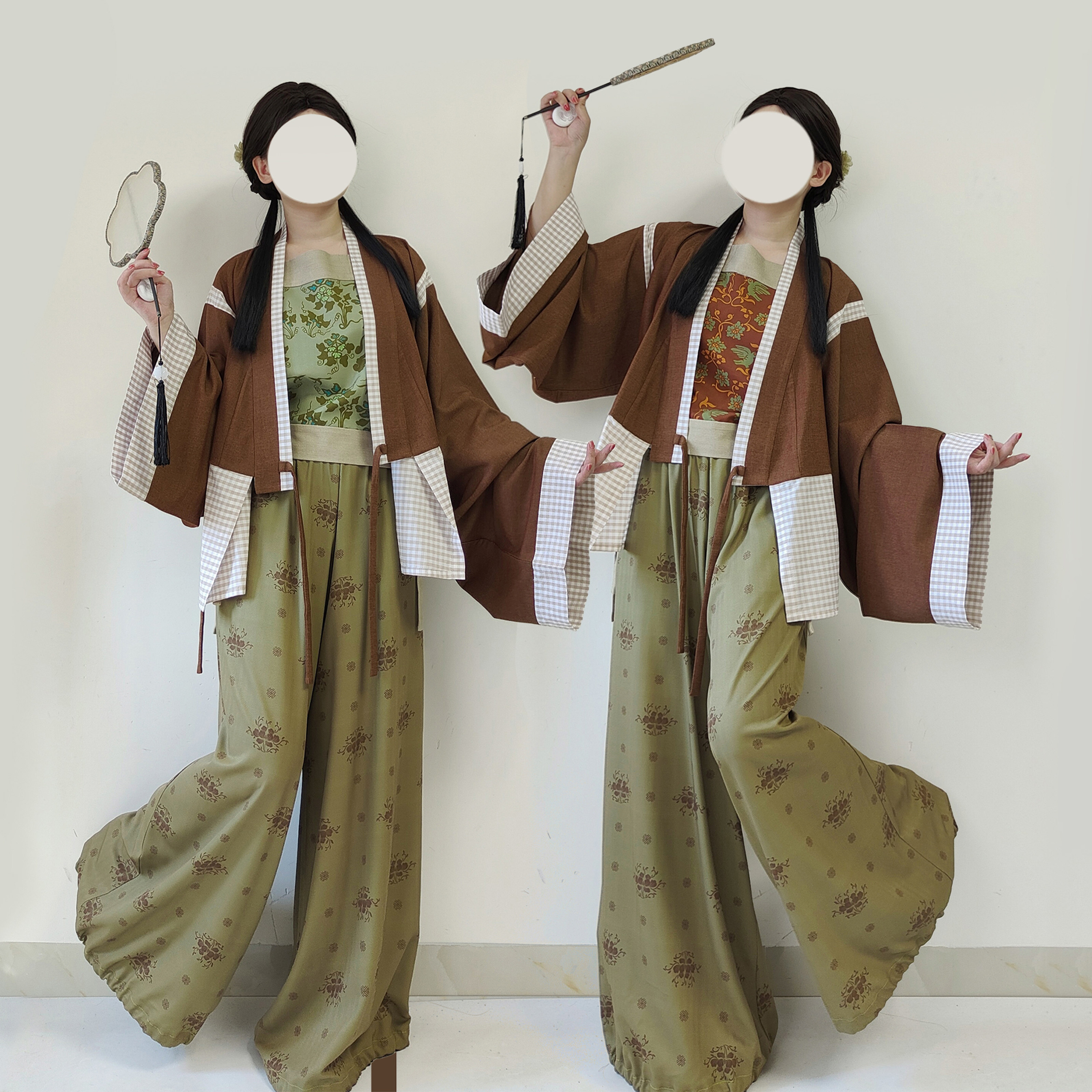 【观止织造｜秋禾】晋制汉服元素晋襦裲裆灯笼裤提花双面穿日常,女装/女士精品,汉服套装,淘宝优惠券,粉丝福利购,淘宝优惠卷