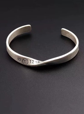 22SS数字扭曲复古手镯