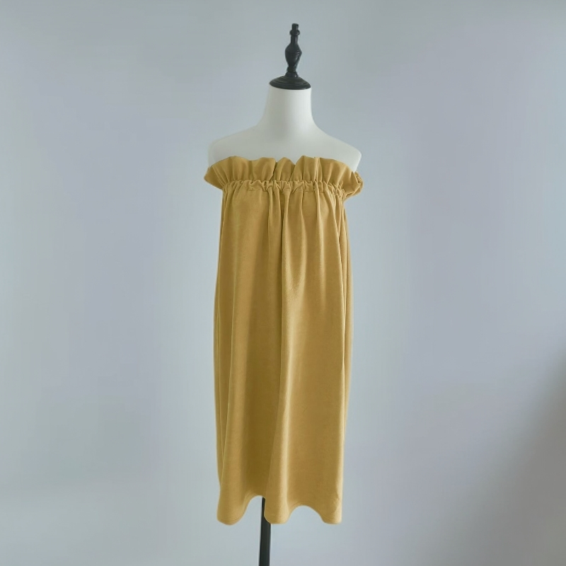 美容院专用浴裙客人服 spa洗澡裹胸浴巾理疗服酒店浴袍汗蒸桑拿服