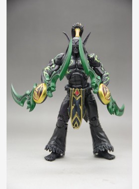 NECA 7寸 风暴英雄 魔兽 恶魔形态 黑色伊利丹  摆件
