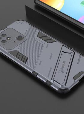 适用于红米Redmi 10C海外版手机壳防摔硅胶保护套全包边硬支架新