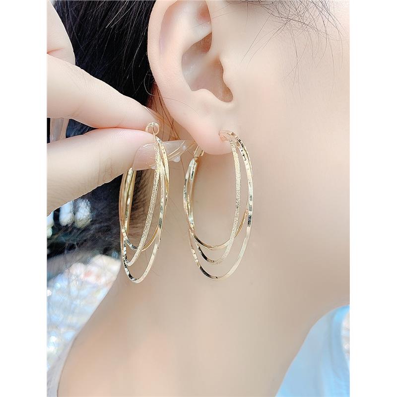 2025新款大圆圈银耳环