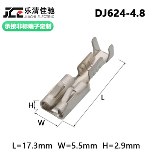 4.8系列接插件插头端子DJ624 国产车用连接器插头 4.8