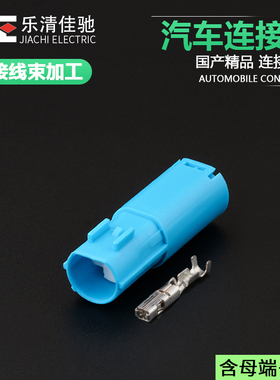 211PC022S0004国产车用接插件 2孔蓝色汽车连接器DJ7026D-1.5-21