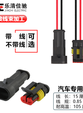 DJ7021-1.5-11/21汽车防水连接器2p AMP接插件 282104-1 282080-1