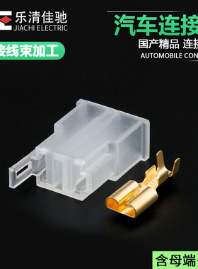 DJ70221A-6.3-21国产汽车翘板开关专用插头公交车叉车铲车改装车