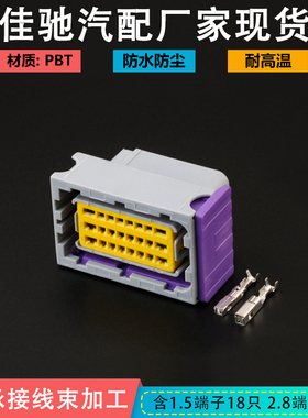 国产211PC249S8005油改气电脑板ECU24线连接器DJ7241-1.5/2.8-21