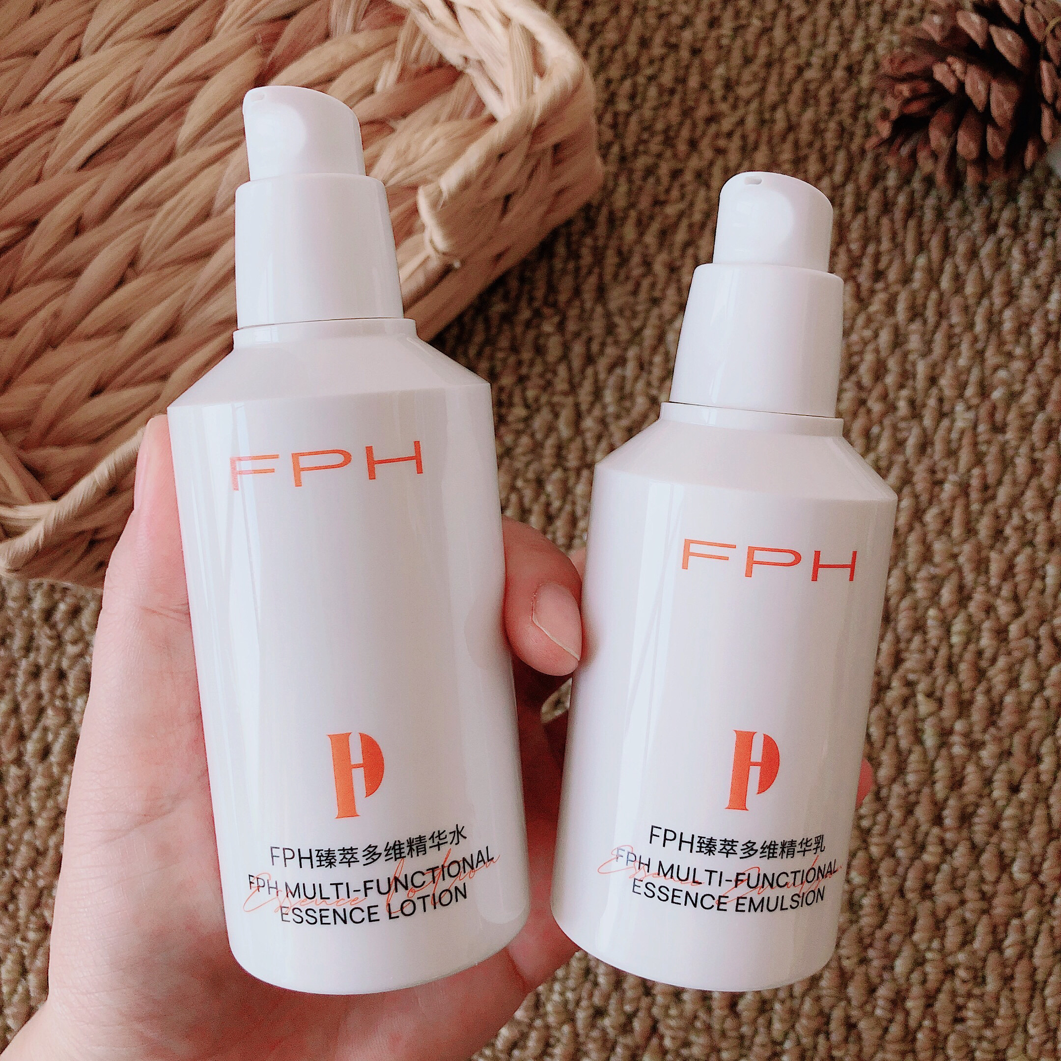 水乳二步维稳~F家臻萃多维精华水精华乳保湿舒缓面部护肤水乳组合