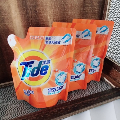 除“班味”好搭子~Tide高效能试用装洗衣液百合香无磷去渍无残留