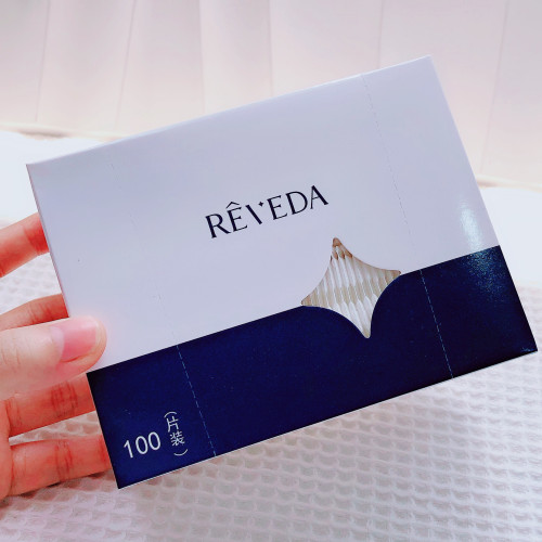 省水王者！REVEDA100%棉化妆棉亲肤卸妆棉湿敷棉洁肤棉100片