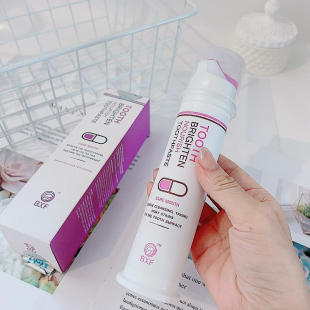 一整个高级感拉满 高端按压式无氟牙膏~BXF健齿亮白薄荷牙膏130g