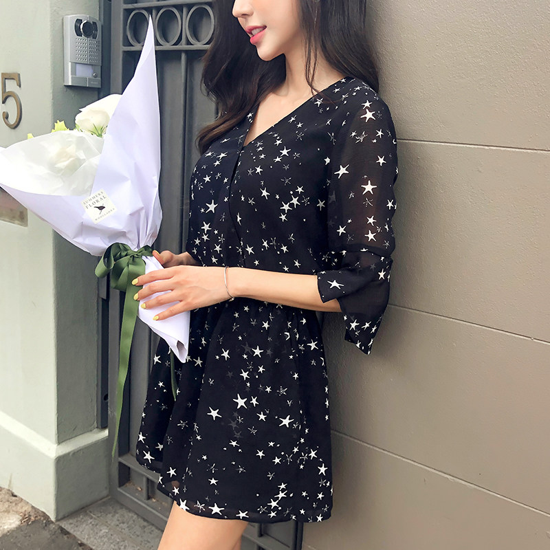 韩都衣舍2020夏装新款女装宽松V领碎花连体裤NH0846瑭