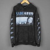 Life莎黛流行乐手纯棉水洗宽松人物连帽卫衣帽衫 Sade Diamond