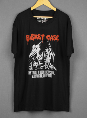 Basketcase篮子里的恶魔80S Cult Horror短袖纯棉印花正肩男T恤
