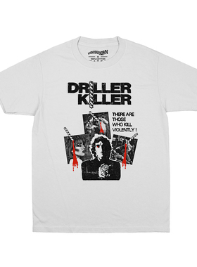 BadTaste坏品味Driller Killer电钻杀手Cult电影复古宽松短袖T恤