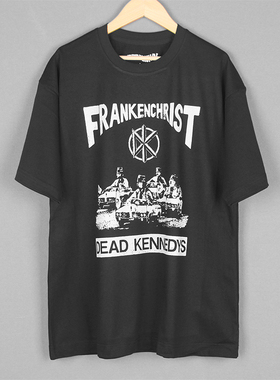 Dead Kennedys死肯尼迪FRANKENCHRIST硬核朋克纯棉短袖夏季男T恤
