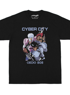 机动刑事808CYBER CITY OEDO 808动漫短袖日常休闲小众宽松T恤