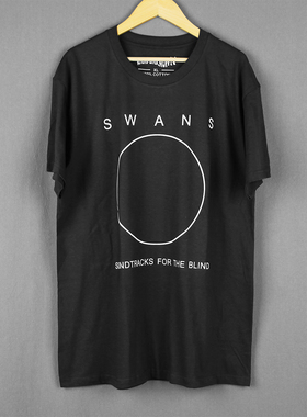 Swans乐队T恤Soundtracks for the Blind实验摇滚周边线条男短袖