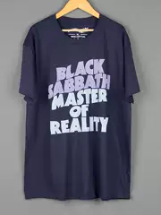 Black Sabbath European and American Rock Band English Lettering Loose Fit Regular Shoulder Short Sleeve Men's T-Shirt