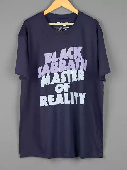 Black Sabbath European and American Rock Band English Lettering Loose Fit Regular Shoulder Short Sleeve Men's T-Shirt