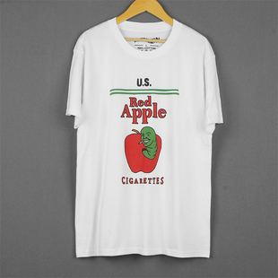 Shirt Pulp Fiction昆汀低俗小说T恤RedAppleCigarettes纯棉短袖