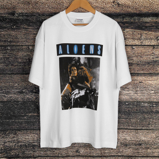 异形2Aliens短袖经典科幻电影周边西格妮韦弗人物日常休闲男女T恤