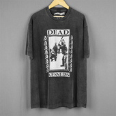 Dead Kennedys死肯尼迪硬核朋克纯棉水洗休闲服复古宽松短袖 男T恤