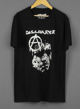Discharge Noise Not Muisc朋克乐队UK82纯棉短袖休闲男T恤Shirt