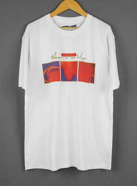 Cocteau Twins Heaven Or Las Vegas极地双子星纯棉白色短袖男T恤