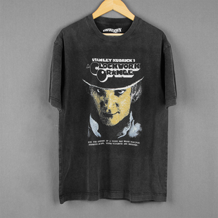 T恤 Orange电影周边低俗小说复古人像男女短袖 发条橙A Clockwork