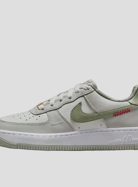 耐克/Nike Air Force 1AF1白绿 蛇年限定低帮休闲板鞋 HV6000-131