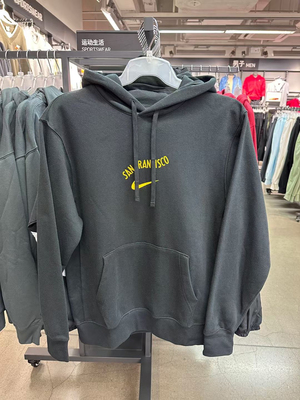 耐克/Nike专柜正品男子金州勇士运动休闲连帽套头卫衣 FB4819-010