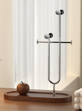 实木桌面装饰摆件置物架手串项链饰品展示架玄关钥匙挂架收纳架子