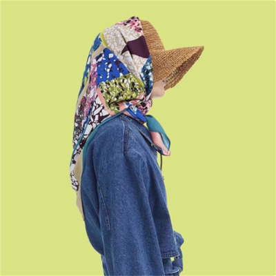 BIMBA Y LOLA 春夏季西班牙潮牌女式款豹纹条纹印花加大围巾丝巾