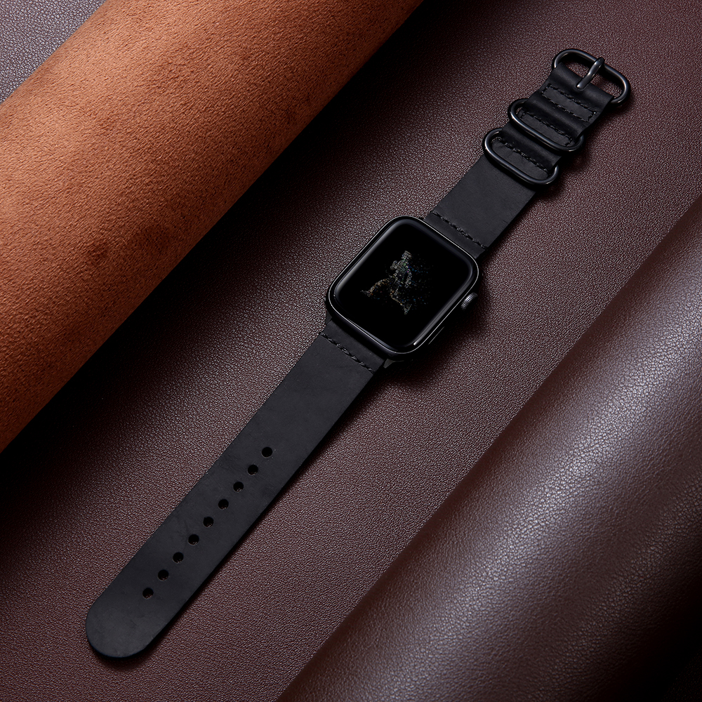 适用applewatchs6代真皮表带