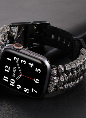 适用Series10代用Apple Watch Ultra2苹果手表iwatch编织表带户外