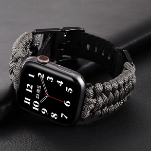 适用Series10代用Apple Watch Ultra2苹果手表iwatch编织表带户外