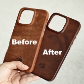 物致WUZHI®植鞣真皮手机壳适用iPhone16ProMax磁吸magsafe苹果16Plus iPhone16