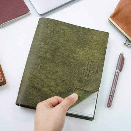 物致WUZHI®真皮活页A8M5/A5A6A7手帐笔记本意大利磨砂Pueblo牛皮