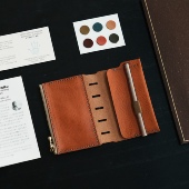 物致WUZHI®真皮活页收纳袋A7 A8M5手帐拉链卡包意大利Mbox牛皮