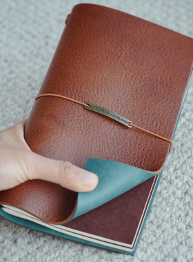 物致WUZHI®TN真皮手帐旅行笔记本活页手账复古意大利植鞣牛皮
