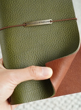 ?物致真皮手帐手账本笔记本意大利植鞣牛皮书衣活页进口文艺