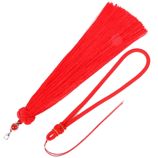 手工编织车挂配件流苏手把件绳线穗子葫芦配套挂绳吊穗红色中国结