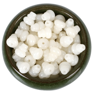 白玉果菩提根小葫芦DIY佛珠手链弟子珠佛头三通佛塔佛帽配件散珠